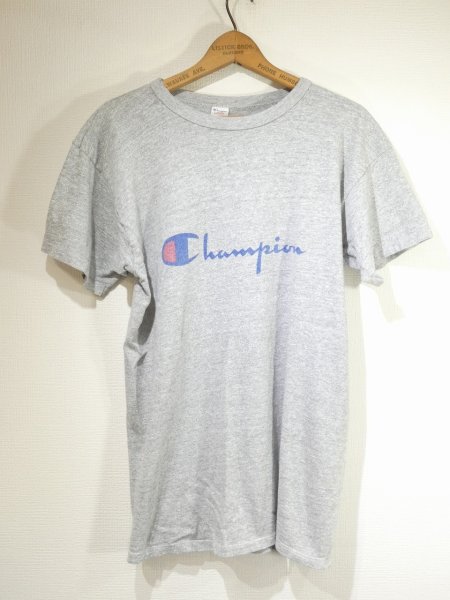 画像1: 80s Champion TRICOLOR TAG WATER PRINT LOGO T-SHIRT (1)