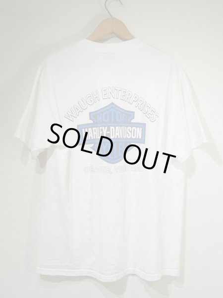 画像2: 90s HARLEY DAVIDSON OFFICIAL DEALER SHOP BOTH SIDE PRINT T-SHIRT (2)