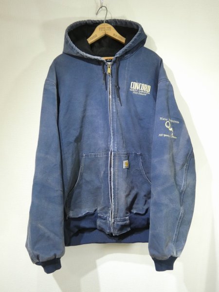 画像1: 00s Carhartt NAVY DUCK ACTIVE JACKET  (1)