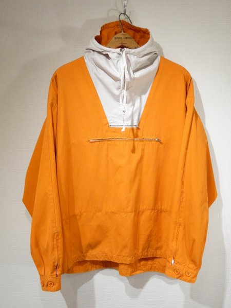 画像1: EARLY 90s J.CREW TWO TONE BICOLOR COTTON ANORAK RARE COLOR (1)
