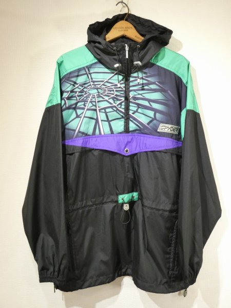 画像1: 90s SPYDER SPIDERWEB NYLON ANORAK (1)