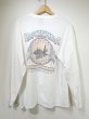 画像2: 90s HARLEY DAVIDSON OFFICIAL BLUR PRINT LOGO DEALER SHOP LONG SLEEVE T-SHIRT (2)