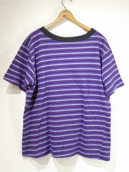 画像2: 80s H＆H FASHIONS MULTI BORDER T-SHIRT MADE IN USA (2)