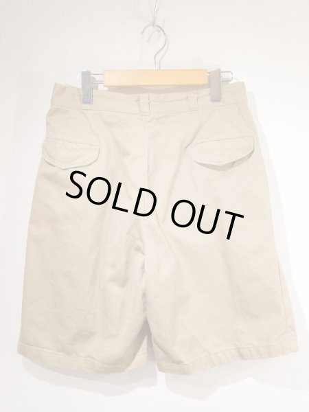 画像2: 50s '59 US ARMY UNIFORM TWILL CHINO SHORTS (2)