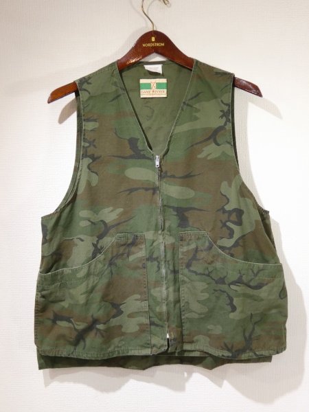 画像1: 60s GAME WINNER RIP STOP CAMO HUNTING VEST (1)