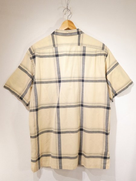 画像2: 90s Polo Ralph Lauren CLAYTON COTTON×LINEN PLAID S/S SHIRT  (2)