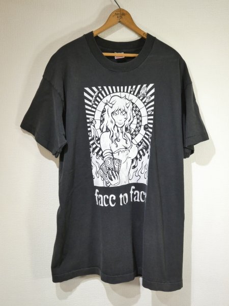 画像1: 90s FRUIT OF THE LOOM Face to Face big choice TOUR BAND T-SHIRT (1)