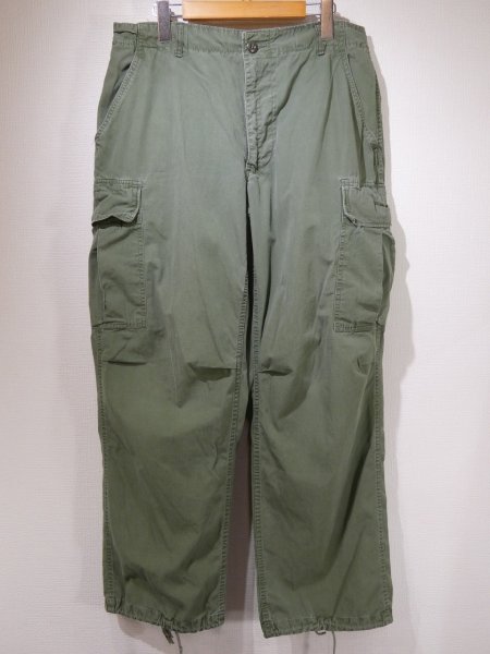 画像1: 60s US ARMY NON RIP JUNGLE FATIGUE TROUSERS PANTS 3rd DPSC MADE ZIPPER FLY (1)