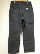 画像2: 20s Carhartt DOUBLE KNEE BLACK DUCK PAINTER WORK PANTS MADE IN USA (2)