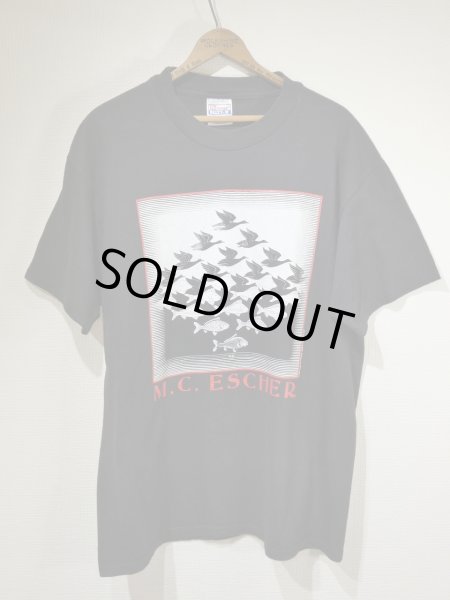 画像1: 90s Hanes M.C.ESCHER SKY& WATER ART PRINT T-SHIRT (1)