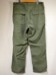 画像2: 50s US ARMY OG-107 COTTON SATEEN UTILITY TROUSERS BAKER PANTS 1st (2)