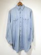 画像1: 30s THE BRAVE MAN CHAMBRAY SHIRT with CHIN STRAP (1)