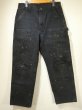 画像1: 00s Carhartt DOUBLE KNEE BLACK DUCK WORK PAINTER PANTS with PAINT (1)
