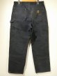 画像2: 00s Carhartt DOUBLE KNEE BLACK DUCK WORK PAINTER PANTS with PAINT (2)