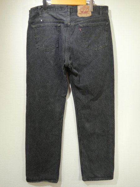 画像2: 80s Levi's 501- 0658 YARN DYED BLACK DENIM PANTS W36L30 MADE IN USA (2)