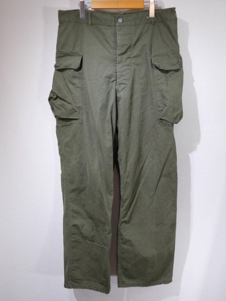 画像1: 40s US ARMY M-43 HBT TWILL UTILITY TROUSERS CARGO PANTS (1)