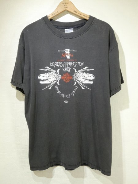 画像1: 90s GILDAN HARLEY DAVIDSON DEALER EVENT PRINT T-SHIRT (1)