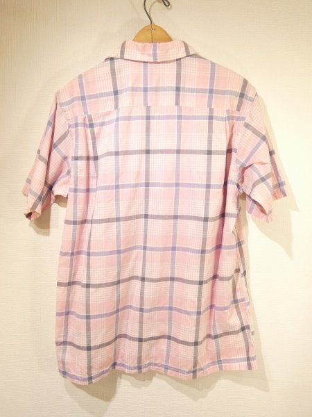 画像2: 50s Voyager SPORTSTER by Enro PINK×GRAY PLAID OPEN COLLAR S/S SHIRT (2)