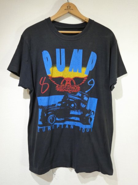 画像1: 80s AREOSMITH PUMP EUROPEAN TOUR with THE CULT BAND T-SHIRT (1)