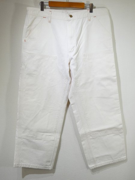 画像1: 80s 90s Carhartt DOUBLE KNEE COTTON PAINTER WORK PANTS WHITE (1)