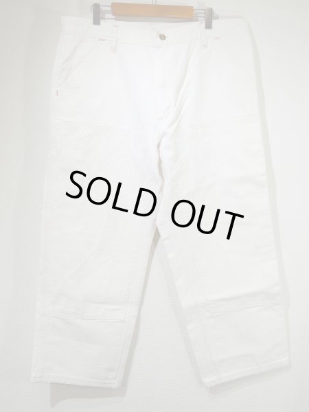 画像1: 80s 90s Carhartt DOUBLE KNEE COTTON PAINTER WORK PANTS WHITE (1)
