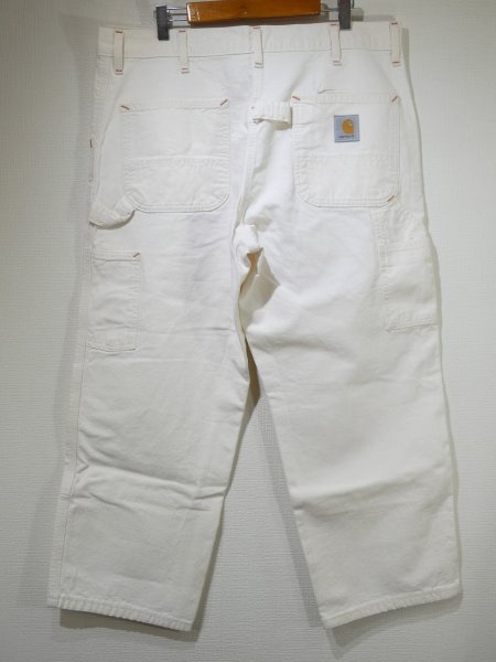 画像2: 80s 90s Carhartt DOUBLE KNEE COTTON PAINTER WORK PANTS WHITE (2)