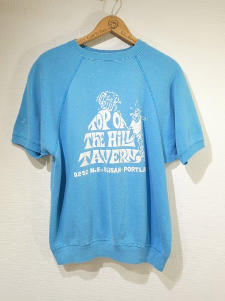 画像1: 60s UNKNOWN TOP OF THE HILL TAVERN S/S SWEAT (1)