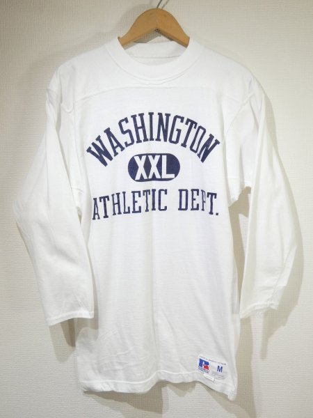 画像1: 80s 90s RUSSELL ATHLETIC FOOTBALL T-SHIRT MADE IN USA (1)