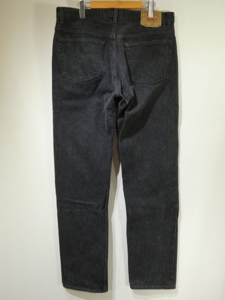 画像2: 90s Levi's 501- 0658 YARN DYED BLACK DENIM PANTS W38L34 MADE IN USA (2)