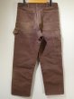 画像2: 60s Carter's Watch the Wear DARK BROWN DUCK PAINTER WORK PANTS (2)