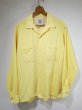 画像1: 50s 60s CAMPUS SIDEWAY RIBBED FABRIC CORDUROY OPEN COLLAR SHIRT (1)