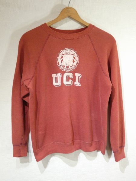 画像1: 60s Collegiate Pacific FLOCKY PRINT SWEAT (1)
