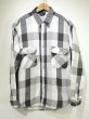 画像1: 90s DAKOTA MONOTONE PLAID HEAVY FLANNEL SHIRT (1)