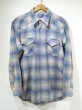 画像1: 70s Pendleton OMBRE SHADOW CHECK WOOL WESTERN SHIRT MADE IN USA (1)
