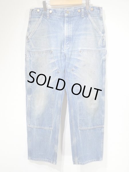 画像1: 10s Carhartt DOUBLE KNEE DENIM PAINTER WORK PANTS (1)