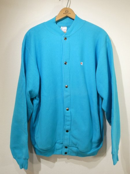 画像1: 90s Champion REVERSE WEAVE FULL SNAP SWEAT CARDIGAN MADE IN USA (1)