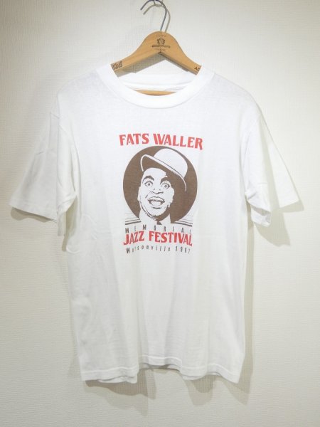 画像1: 80s ONEITA FATS WALLER MEMORIAL JAZZ FESTIVAL PRINT T-SHIRT (1)
