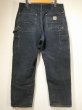 画像2: 10s Carhartt DOUBLE KNEE BLACK DUCK PAINTER WORK PANTS GOOD FADE (2)