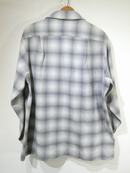 画像2: 50s Pendleton OMBRE SHADOW PLAID BOARD SHIRT (2)