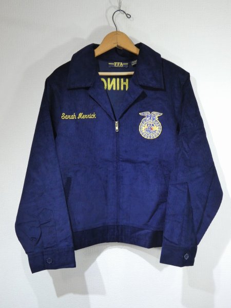 画像2: 00s FFA OFFICIAL CORDUROY WORK JACKET SIZE42 (2)