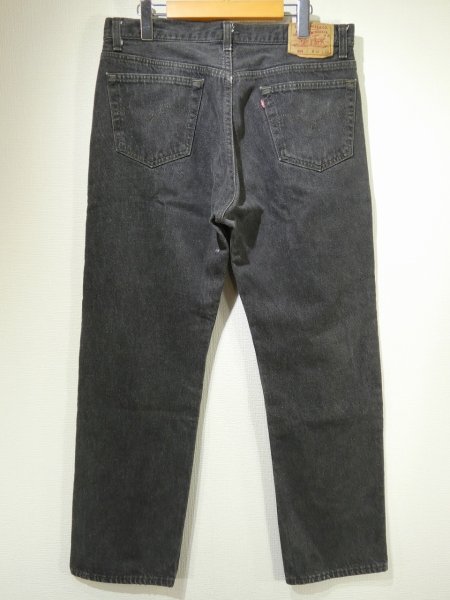 画像2: 90s Levi's 501- 0658 YARN DYED BLACK DENIM PANTS W36L30 MADE IN USA  (2)