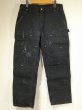 画像1: 20s Carhartt DOUBLE KNEE BLACK DUCK WORK PAINTER PANTS MADE IN USA (1)