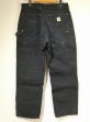 画像2: 20s Carhartt DOUBLE KNEE BLACK DUCK WORK PAINTER PANTS MADE IN USA (2)