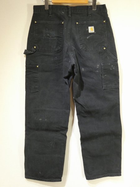 画像2: 20s Carhartt DOUBLE KNEE BLACK DUCK WORK PAINTER PANTS MADE IN USA (2)