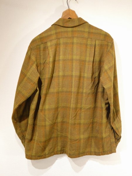 画像2: 60s Pendleton WARM COLORS PLAID BOARD SHIRT (2)