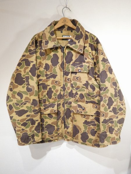 画像1: 80s SAFTBAK DUCK HUNTER CAMO QUILTING HUNTING JACKET (1)