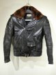 画像1: 50s Rich Sher HORSE HIDE DOUBLE RIDERS MOTOCYCLE JACKET (1)