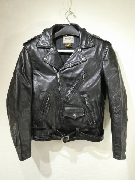 画像3: 50s Rich Sher HORSE HIDE DOUBLE RIDERS MOTOCYCLE JACKET (3)