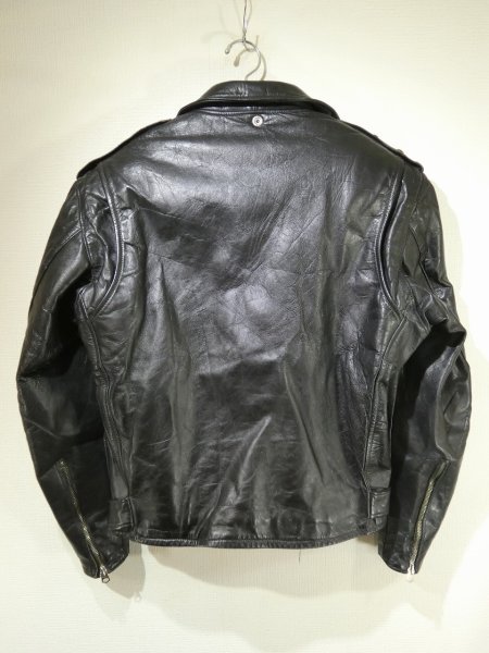 画像4: 50s Rich Sher HORSE HIDE DOUBLE RIDERS MOTOCYCLE JACKET (4)