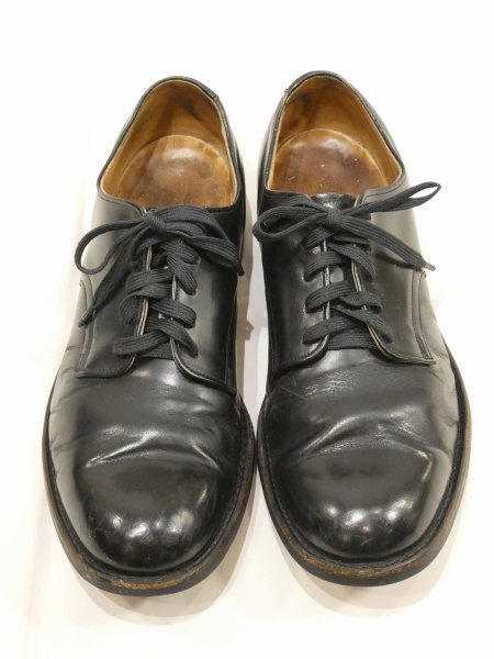画像1: 80s US NAVY USN OXFORD SERVICE SHOES 7 1/2 R  (1)